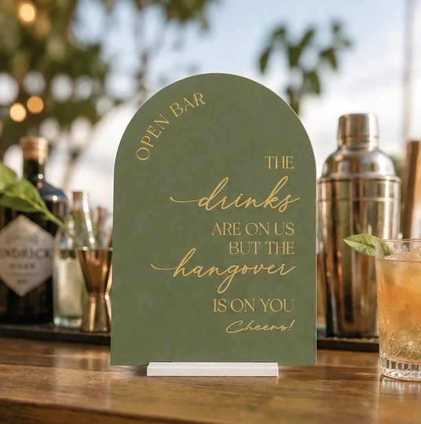 Wedding Bar Sign